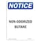 Signmission Safety Sign, OSHA Notice, 7" Height, Non-Odorized Butane Sign, Portrait OS-NS-D-57-V-15086 - alternate 1